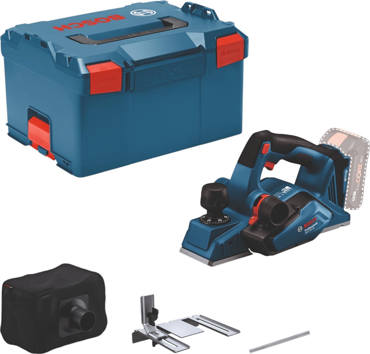 Bosch GHO 18V-26 Professional Cordless Planer 18V Body L-Boxx - MR commerce