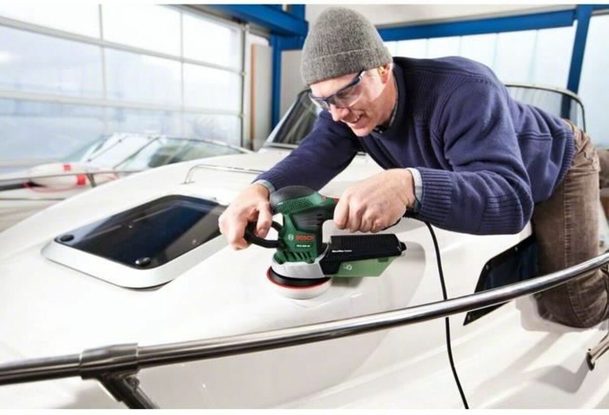 Bosch PEX 400 AE Krachtige Excenterschuurmachine - Snoer, 350 W, Stofafzuiging, Koffer - MR commerce