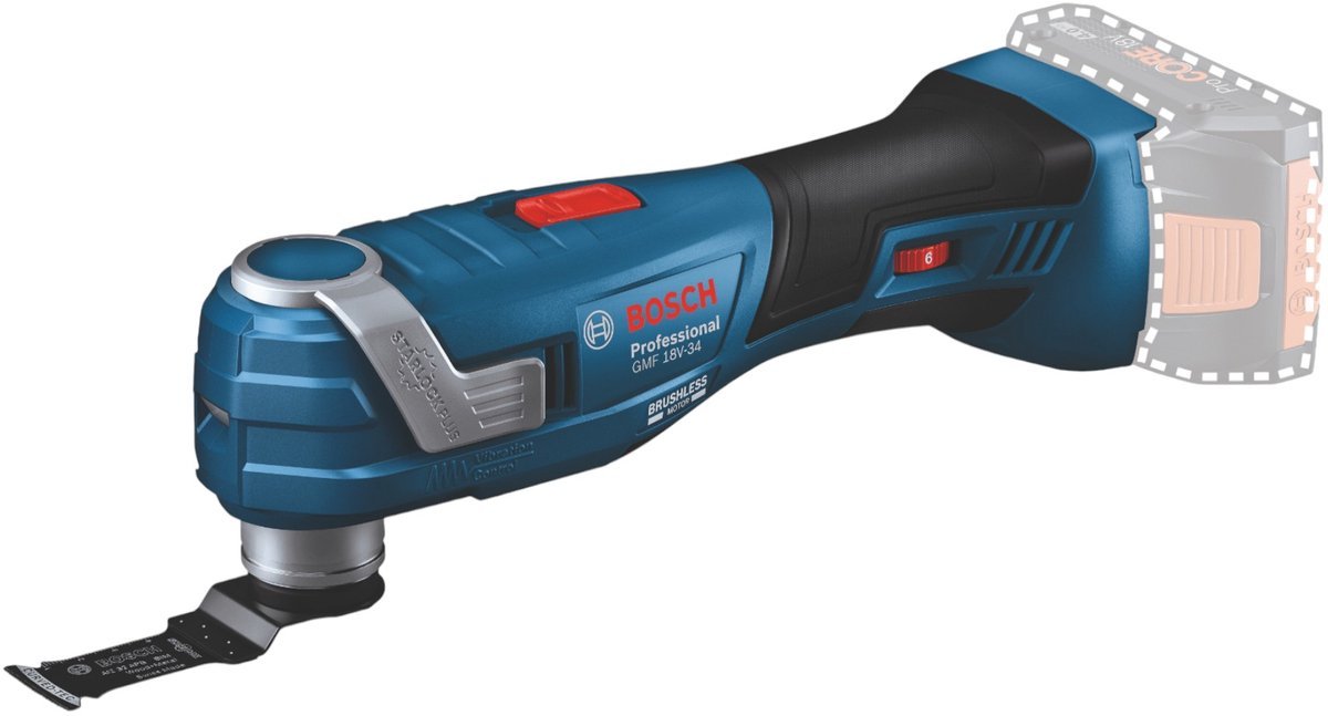 Bosch Professional GOP 18V - 34 Accu Multitool: Krachtig, Draadloos, Snap - In Systeem - MR commerce