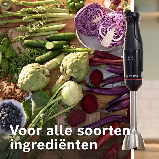 Bosch Serie 4 MSM4B610 ErgoMaster Staafmixer 1000W Zwart - MR commerce
