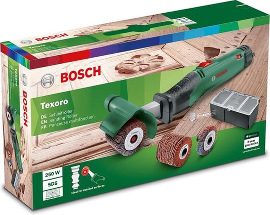 Bosch Texoro Multi - schuurroller 250W voor Hout en Metaal met Accessoires - MR commerce