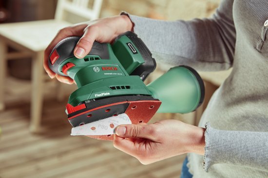 Bosch UniversalSander 18V - 10 Accu Multischuurmachine: Krachtig, Draadloos Schuren Hout, Kunststof, Metaal - MR commerce