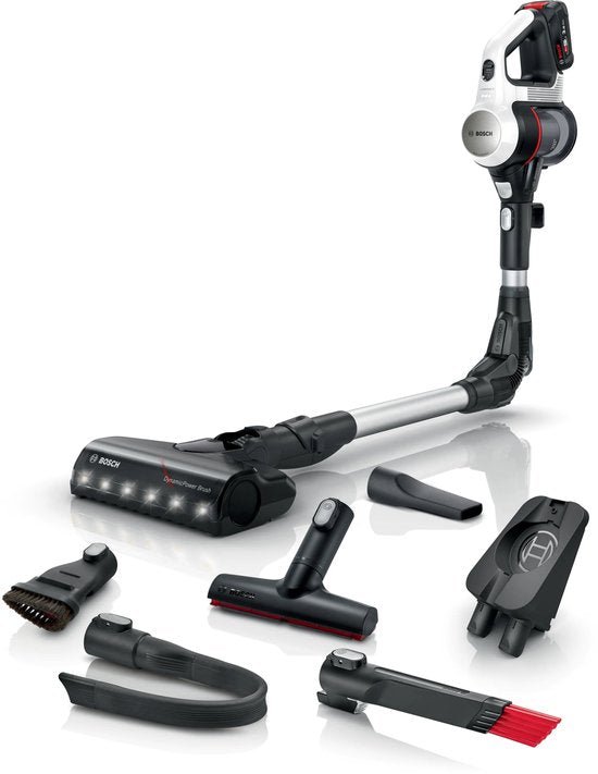 Bosch Unlimited 7 BCS711XXL Draadloze Steelstofzuiger Wit FlexTube - MR commerce