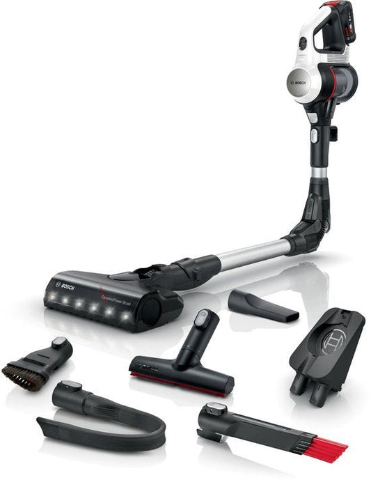 Bosch Unlimited 7 BCS711XXL Draadloze Steelstofzuiger Wit FlexTube - MR commerce