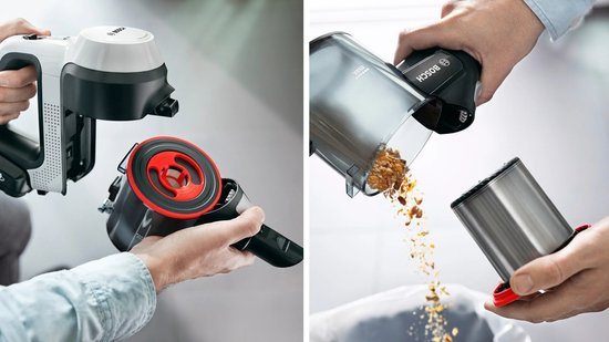 Bosch Unlimited 7 BCS711XXL Draadloze Steelstofzuiger Wit FlexTube - MR commerce