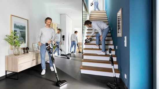 Bosch Unlimited 7 BCS711XXL Draadloze Steelstofzuiger Wit FlexTube - MR commerce