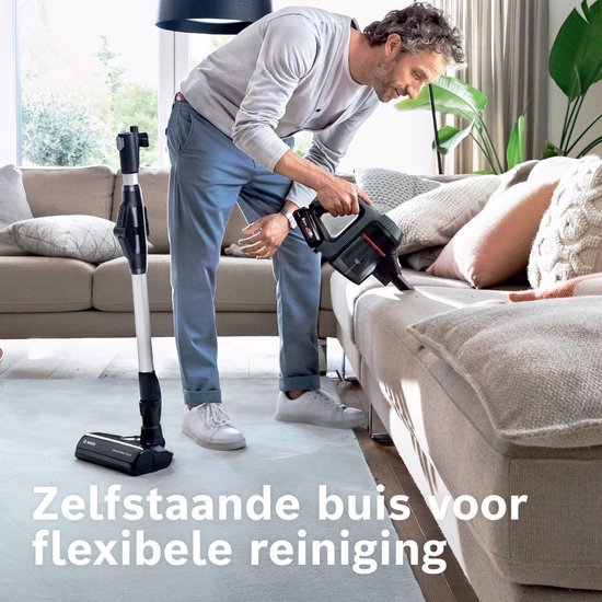 Bosch Unlimited 7 Steelstofzuiger BBS712A Draadloos Antraciet 2 Accu's - MR commerce
