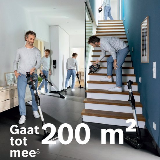 Bosch Unlimited 7 Steelstofzuiger BBS712A Draadloos Antraciet 2 Accu's - MR commerce