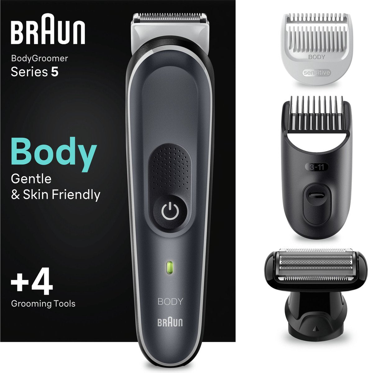 Braun Bodygroomer Series 5 - 5370 Heren Lichaamstrimmer voor Zorgvuldige Manscaping - MR commerce