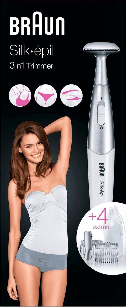 Braun FG1100 Bikinitrimmer Met 4 Extra's White - MR commerce