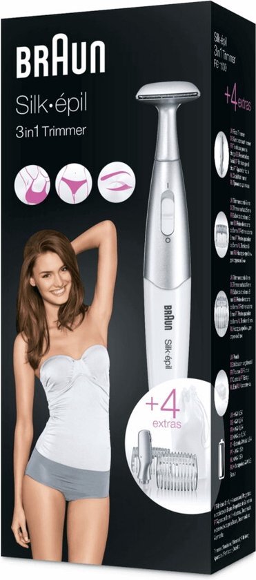 Braun FG1100 Bikinitrimmer Met 4 Extra's White - MR commerce