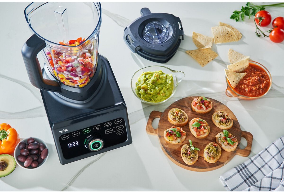 Braun PowerBlend 9 JB9040BK Krachtige Keukenblender 1600W Zwart voor Smoothies IJs Soepen - MR commerce