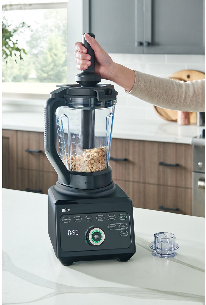 Braun PowerBlend 9 JB9040BK Krachtige Keukenblender 1600W Zwart voor Smoothies IJs Soepen - MR commerce