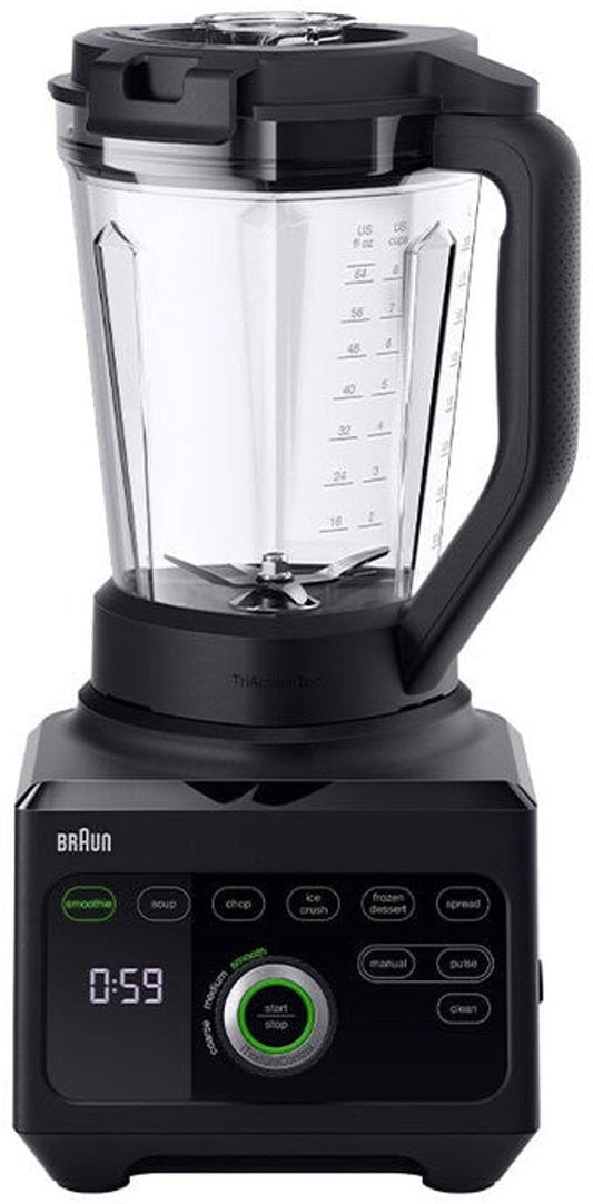 Braun PowerBlend 9 JB9040BK Krachtige Keukenblender 1600W Zwart voor Smoothies IJs Soepen - MR commerce