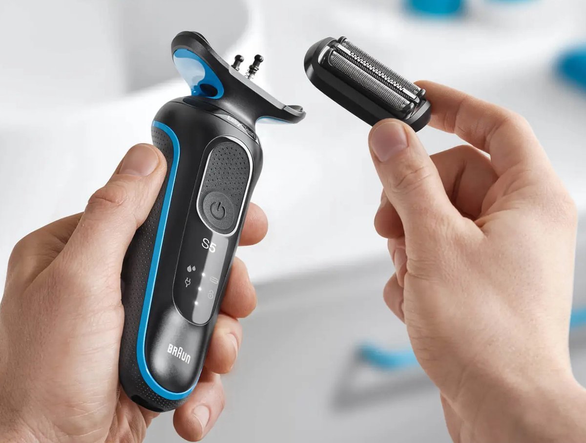 Braun Series 5 51 - B1000s Elektrisch Scheerapparaat Blauw, Waterbestendig Nat Droog Scheren - MR commerce
