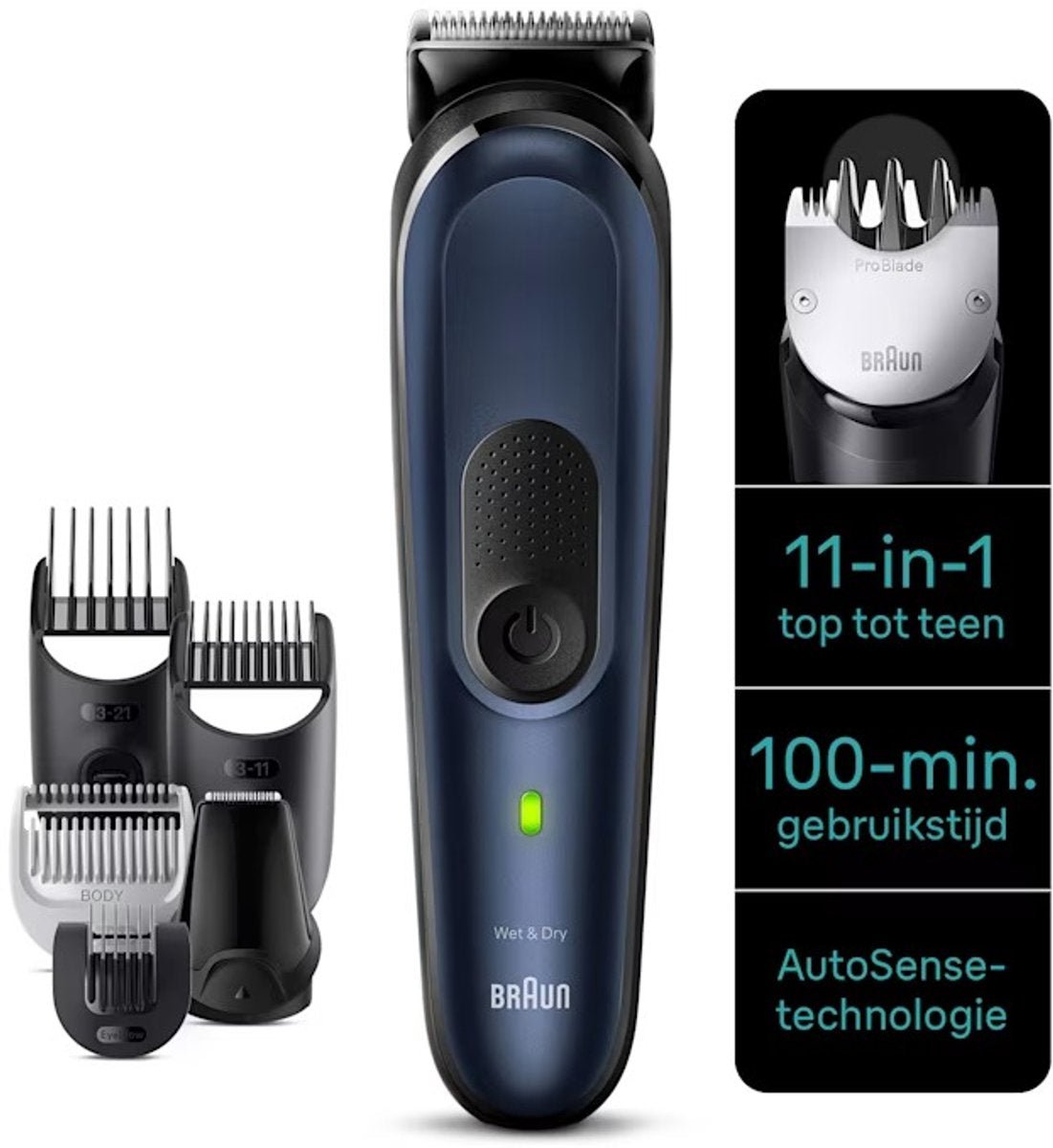 Braun Series 7 MGK7450 Multigroomer 11 - in - 1 Baardtrimmer Gezicht Lichaam Haar - MR commerce