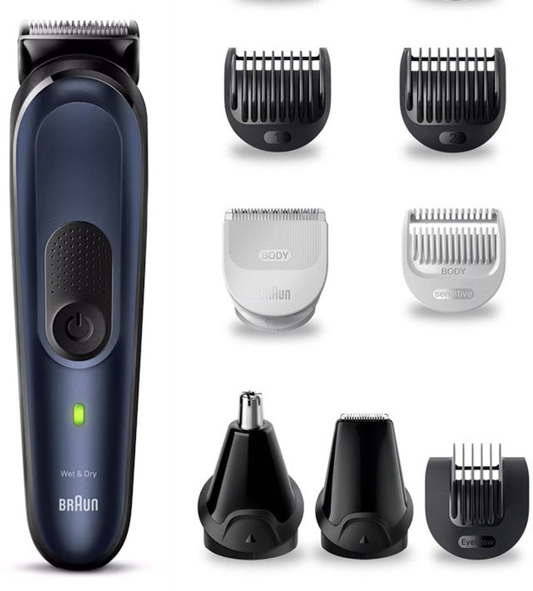 Braun Series 7 MGK7450 Multigroomer 11 - in - 1 Baardtrimmer Gezicht Lichaam Haar - MR commerce
