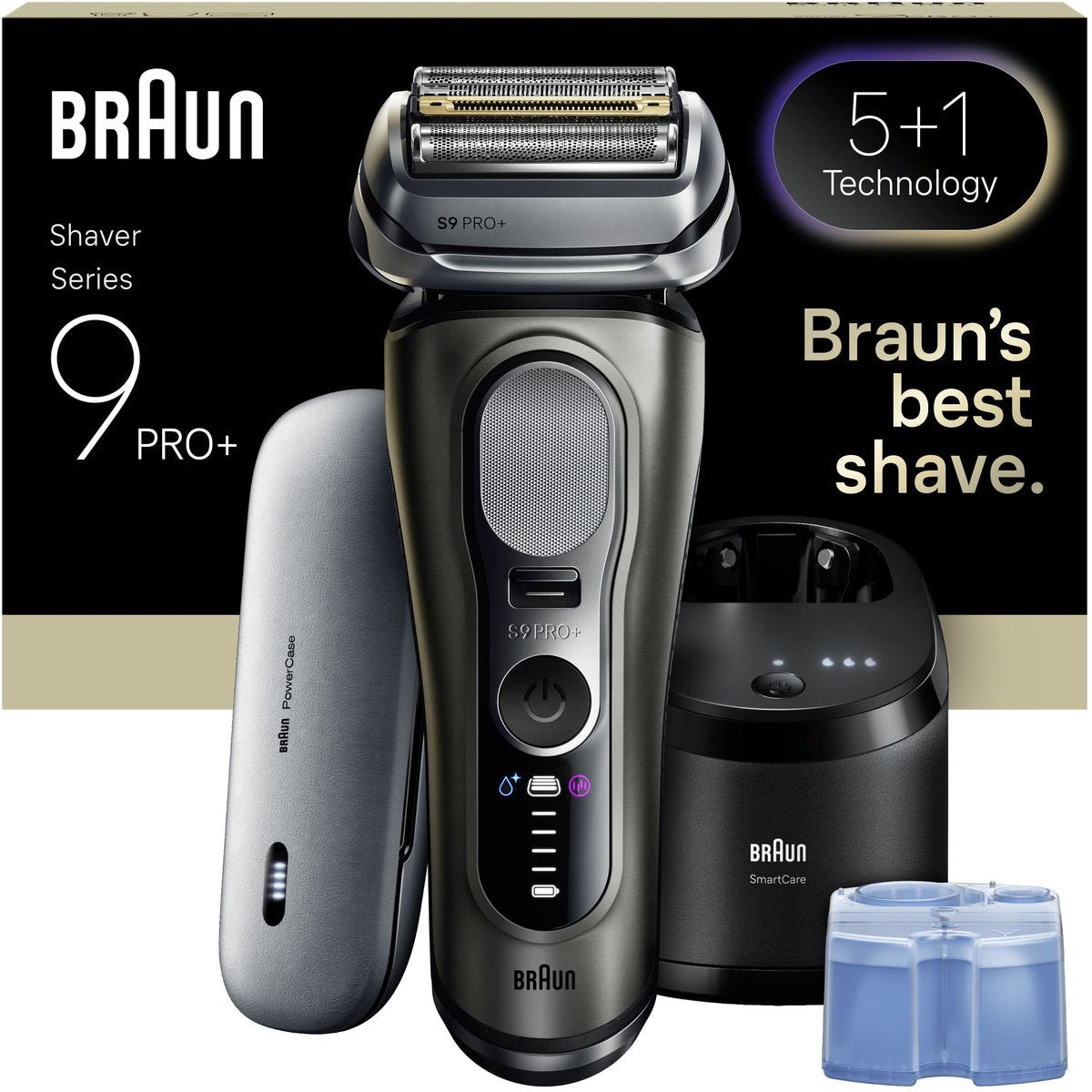 Braun Series 9 PRO+ 9610S Elektrisch Scheerapparaat Pro SensoAdapt Oplaadstandaard Zwart - MR commerce
