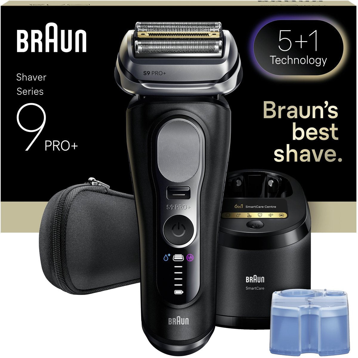 Braun Series 9 PRO+ 9610S Elektrisch Scheerapparaat Pro SensoAdapt Oplaadstandaard Zwart - MR commerce