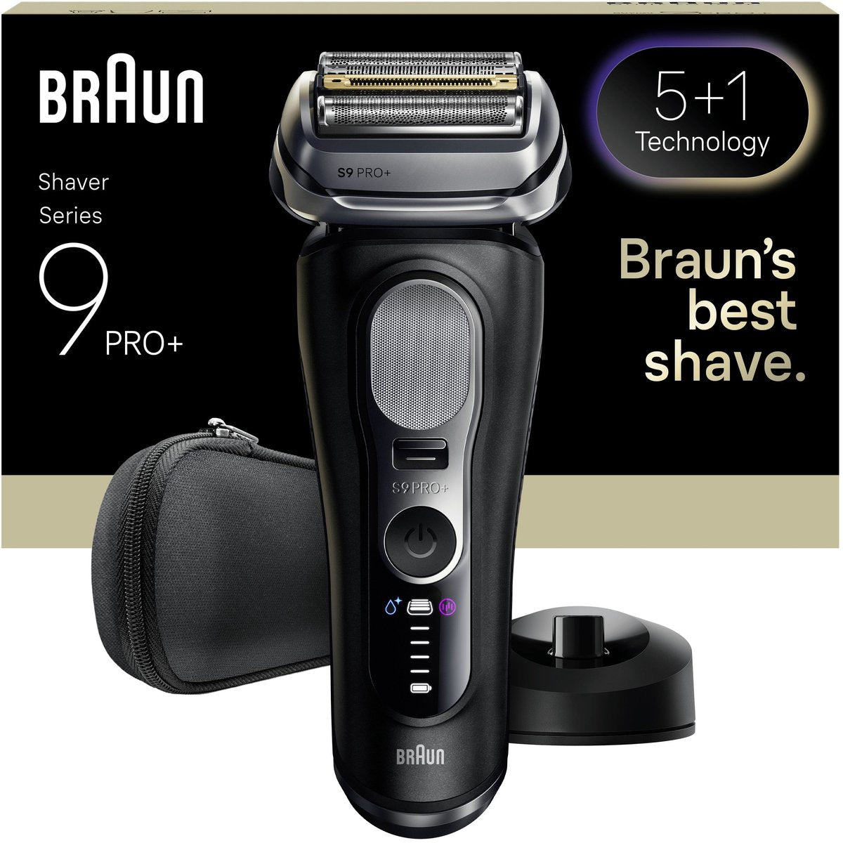 Braun Series 9 PRO+ 9610S Elektrisch Scheerapparaat Pro SensoAdapt Oplaadstandaard Zwart - MR commerce