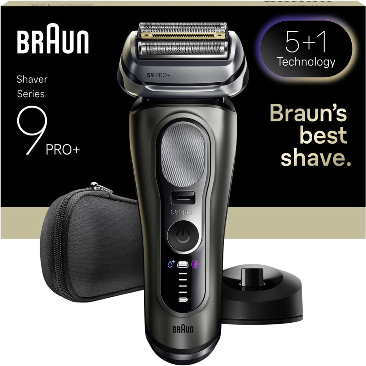 Braun Series 9 PRO+ 9610S Elektrisch Scheerapparaat Pro SensoAdapt Oplaadstandaard Zwart - MR commerce