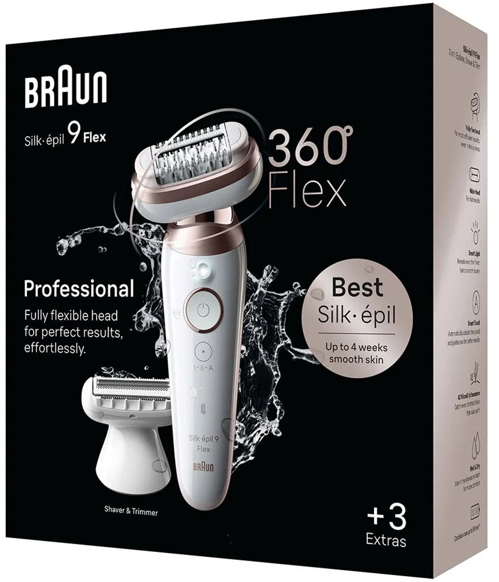 Braun Silk - épil 9 9 - 030 Waterdichte Draadloze Epilator voor Gladde Huid - MR commerce