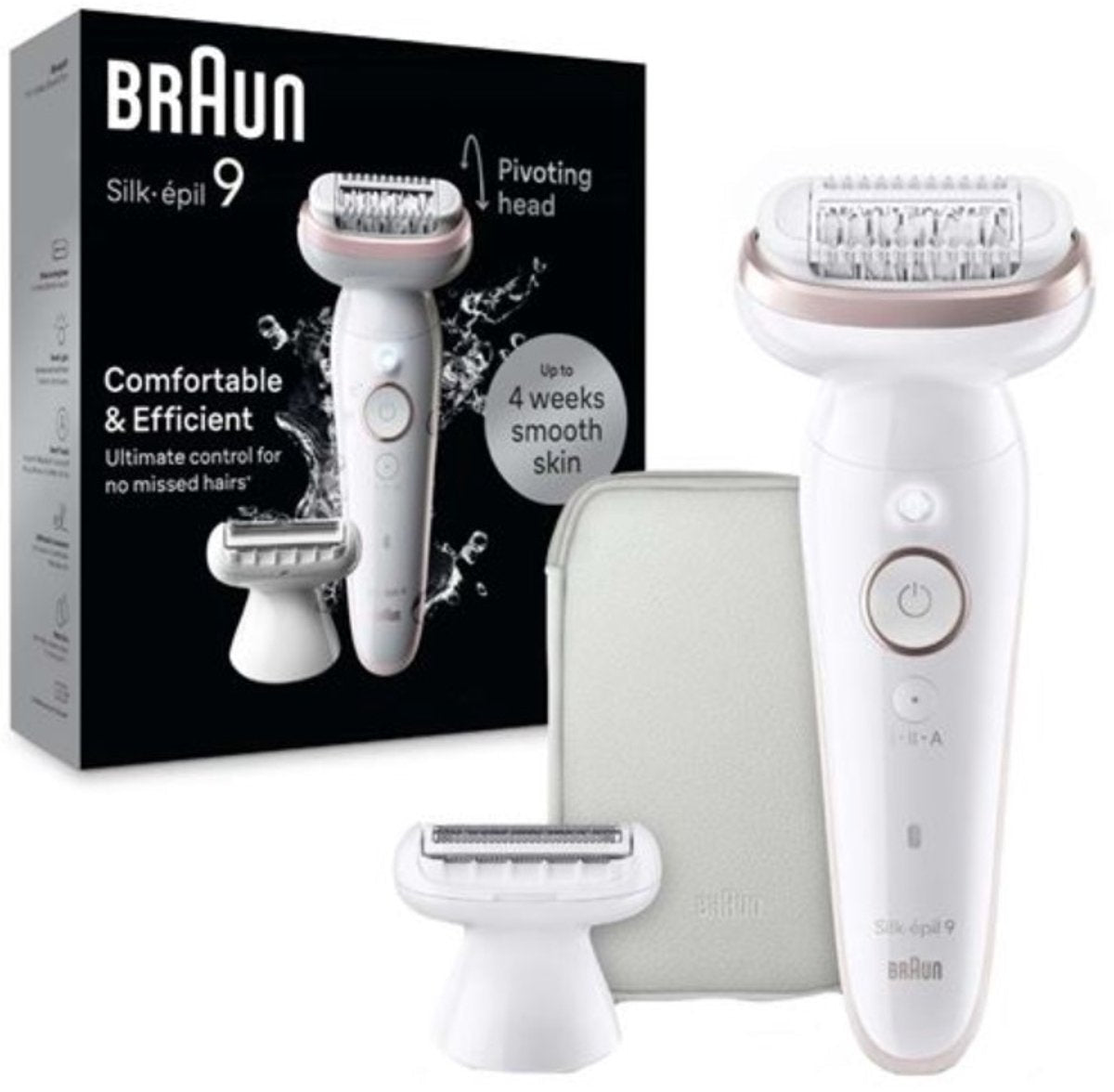 Braun Silk - épil 9 9 - 030 Waterdichte Draadloze Epilator voor Gladde Huid - MR commerce