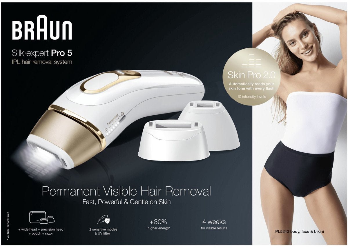 Braun Silk-Expert Pro 5 PL5243 IPL Ontharingsapparaat Zichtbaar Resultaat - MR commerce