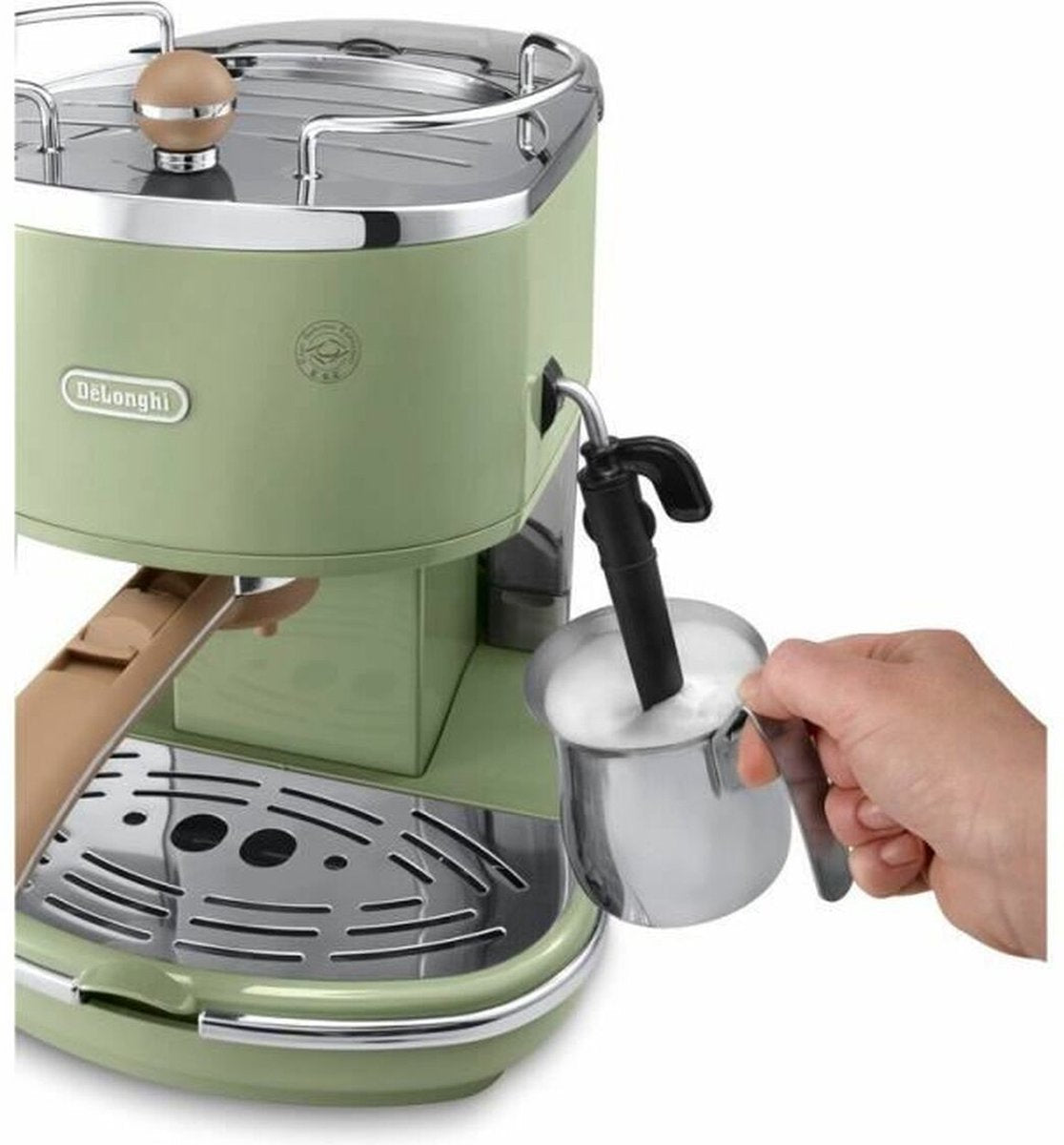 De'Longhi Icona Vintage ECOV 311.GR Handmatige Espressomachine Limegroen Retro Design - MR commerce