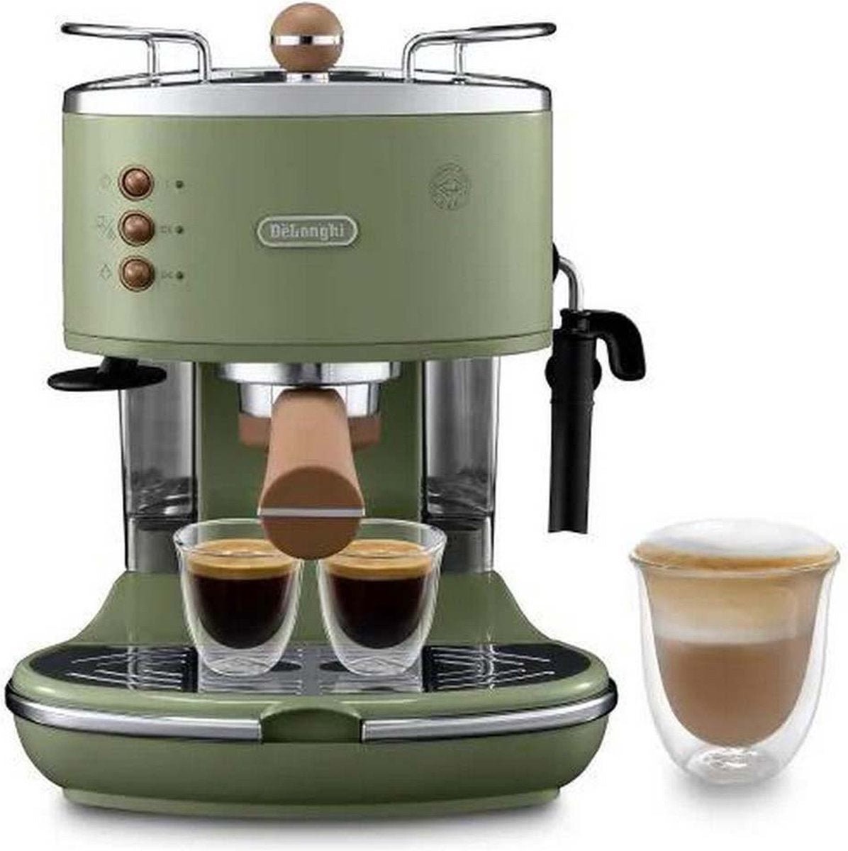 De'Longhi Icona Vintage ECOV 311.GR Handmatige Espressomachine Limegroen Retro Design - MR commerce