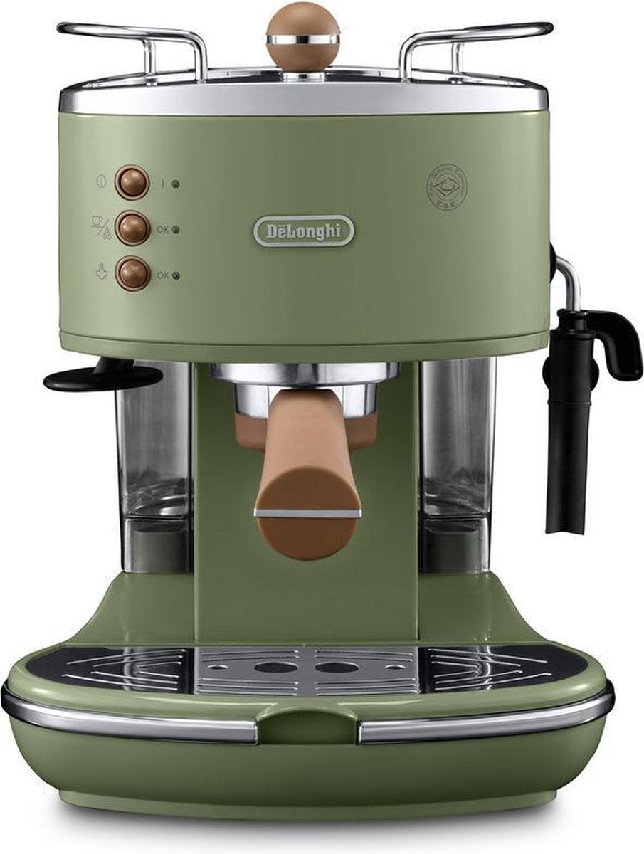 De'Longhi Icona Vintage ECOV 311.GR Handmatige Espressomachine Limegroen Retro Design - MR commerce
