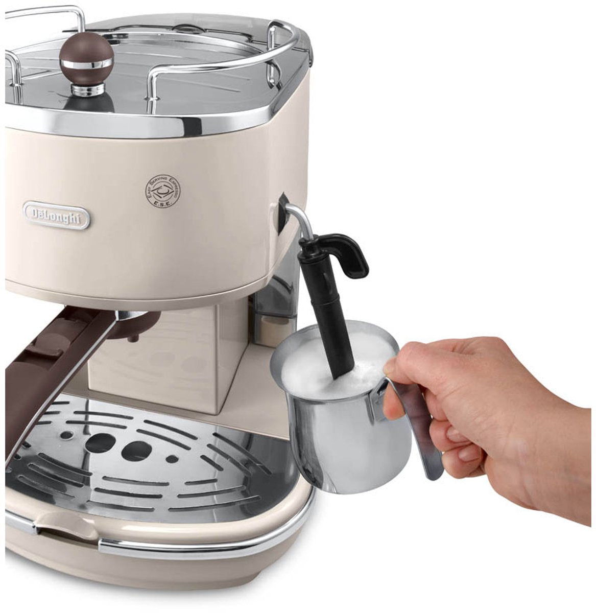 De'Longhi Icona Vintage ECOV311.BG Handmatig Espressomachine Beige: Authentieke Italiaanse Koffie Ervaring - MR commerce