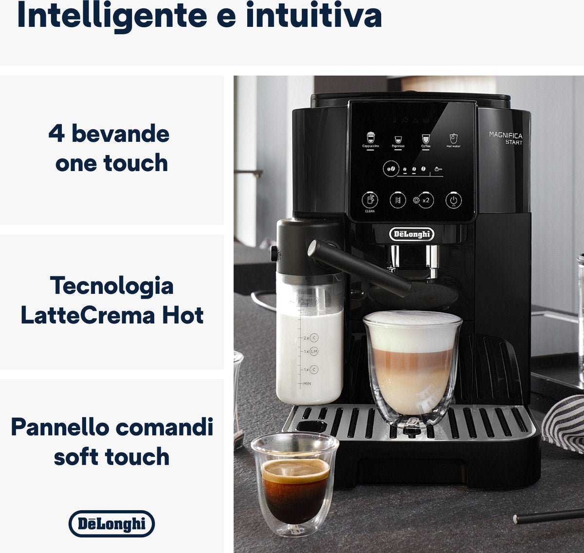 De'Longhi Magnifica Start ECAM220.60.B Volautomatische Espressomachine Zwart 1,8L - MR commerce