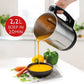 DOMO DO716BL Soepmaker 2.2L 7 Programma's Blender RVS Zwart - MR commerce
