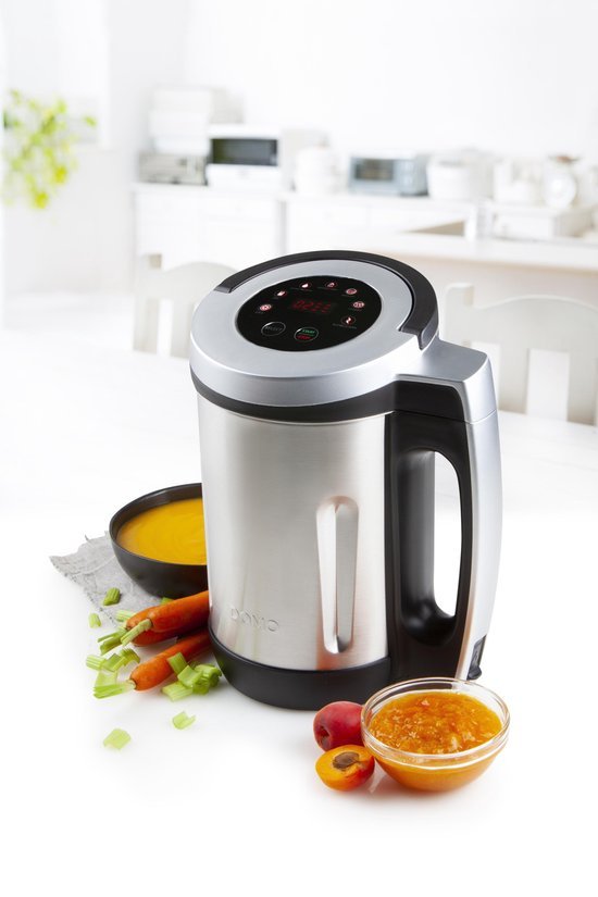 DOMO DO716BL Soepmaker 2.2L 7 Programma's Blender RVS Zwart - MR commerce