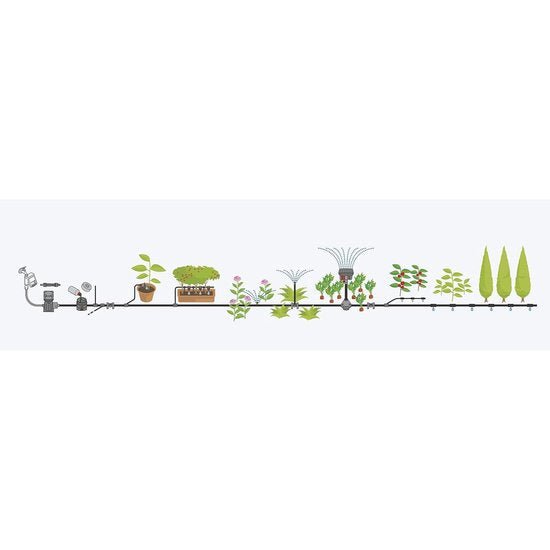 GARDENA Micro-Drip-System Startset Druppelsysteem Bloembed en Moestuin 25 Meter - MR commerce