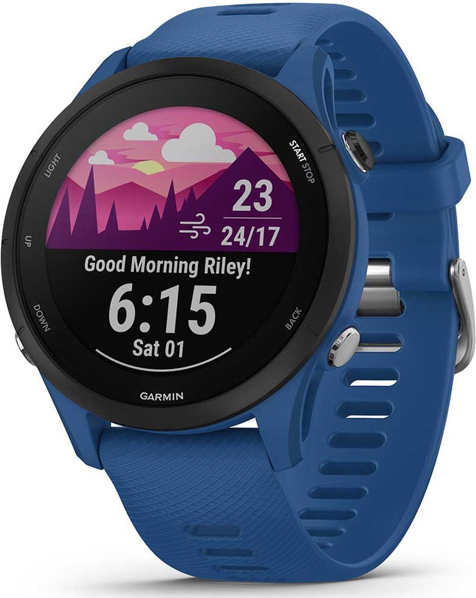 Garmin Forerunner 255 GPS Sporthorloge: Geavanceerde Hardloop & Multisport Smartwatch 46mm Tidal Blue - MR commerce