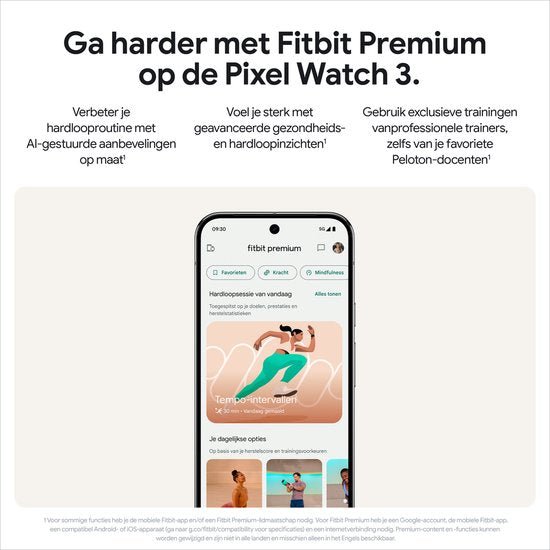Google Pixel Watch 3 Geavanceerde Smartwatch 45mm - Zilver/Porselein met Fitbit Integratie - MR commerce
