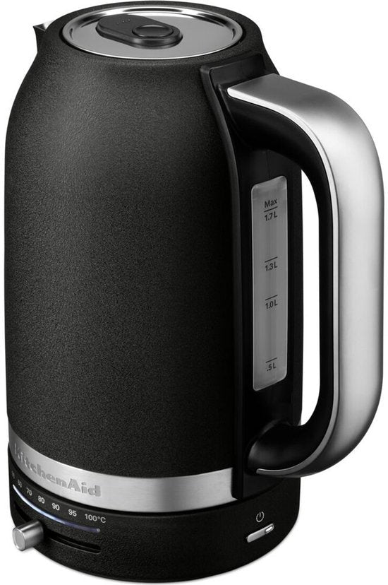 KitchenAid 5KEK1701EBK 1.7L Electric Kettle Variable Temperature Cast Iron Black - MR commerce