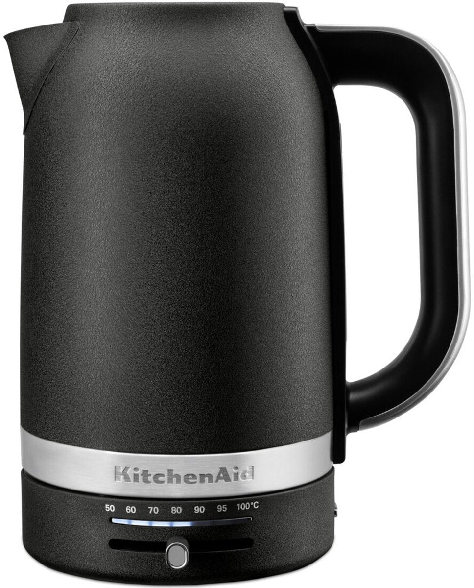 KitchenAid 5KEK1701EBK 1.7L Electric Kettle Variable Temperature Cast Iron Black - MR commerce