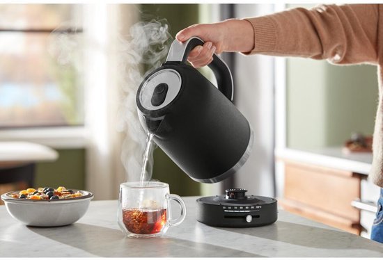 KitchenAid 5KEK1701EBK 1.7L Electric Kettle Variable Temperature Cast Iron Black - MR commerce