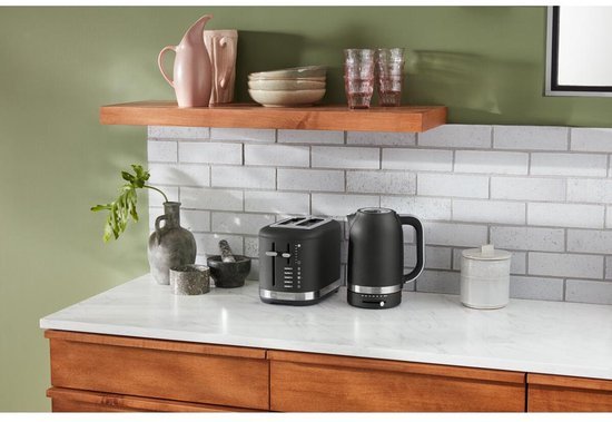 KitchenAid 5KEK1701EBK 1.7L Electric Kettle Variable Temperature Cast Iron Black - MR commerce