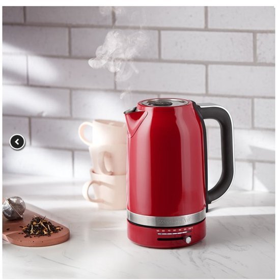 KitchenAid 5KEK1701EER Waterkoker Temperatuurregeling 1.7L Keizerrood - MR commerce