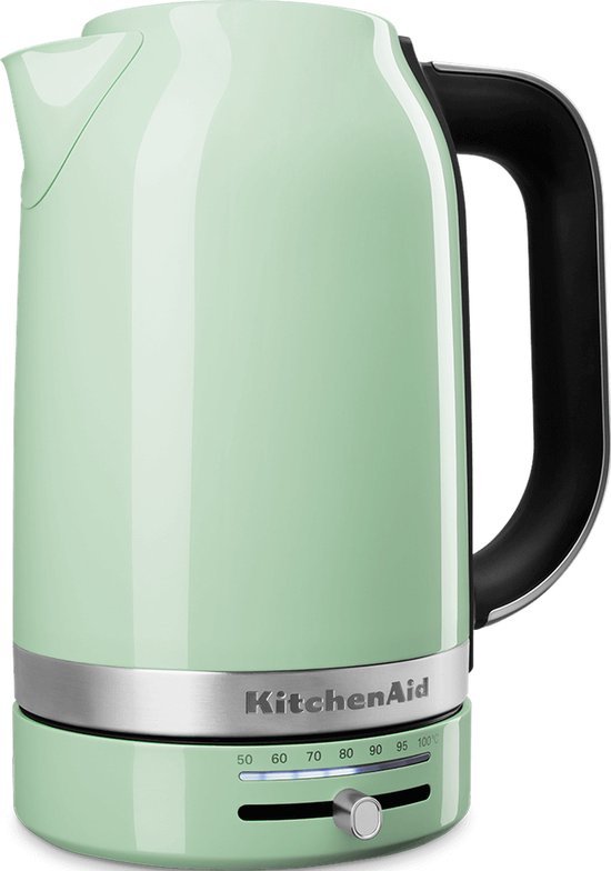 KitchenAid 5KEK1701EPT Waterkoker met Temperatuurregeling 1.7L RVS Pistache - MR commerce
