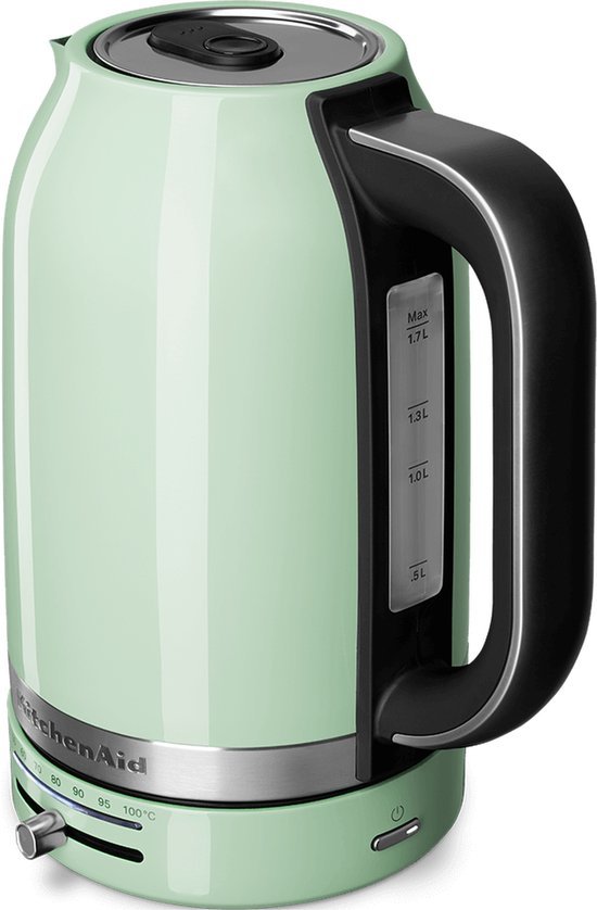 KitchenAid 5KEK1701EPT Waterkoker met Temperatuurregeling 1.7L RVS Pistache - MR commerce