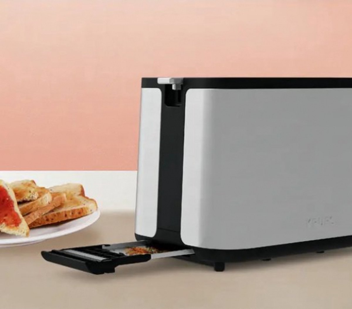 Krups Control KH442D: Luxe 2 - sleufs broodrooster met ontdooi - en opwarmfunctie - MR commerce
