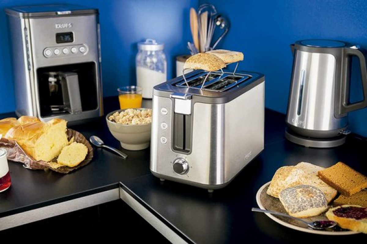 Krups Control KH442D: Luxe 2 - sleufs broodrooster met ontdooi - en opwarmfunctie - MR commerce