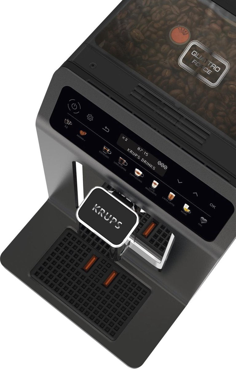 Krups Evidence One EA895N Volautomatische Espressomachine - Quattro Force Technologie - 12 Recepten - MR commerce