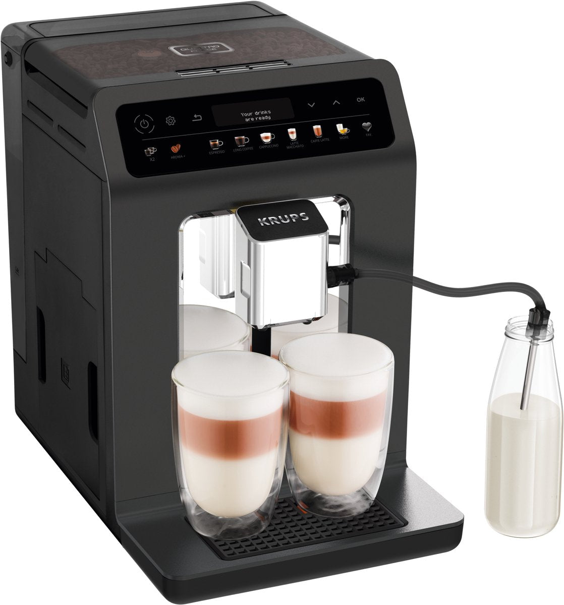 Krups Evidence One EA895N Volautomatische Espressomachine - Quattro Force Technologie - 12 Recepten - MR commerce