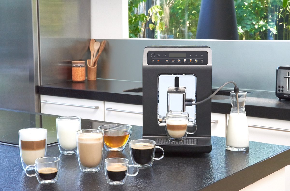 Krups Evidence One EA895N Volautomatische Espressomachine - Quattro Force Technologie - 12 Recepten - MR commerce